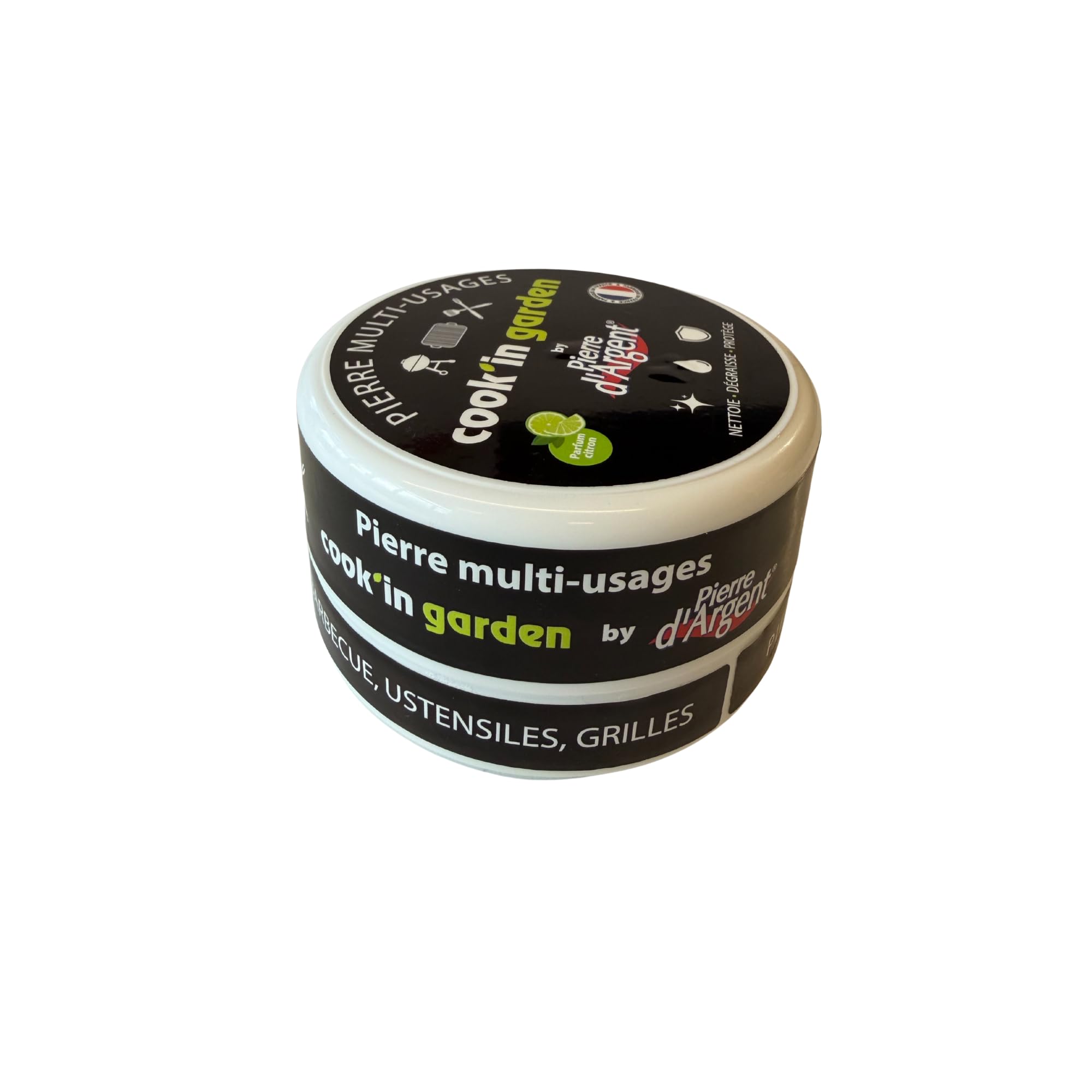 Cook'in Garden - Nettoyant à la pierre d'argent, Éco-​certifiée, Idéal pour nettoyer efficacement, Formule Naturelle à base d'Argile, Dégraisse et fait briller sans produits chimiques.