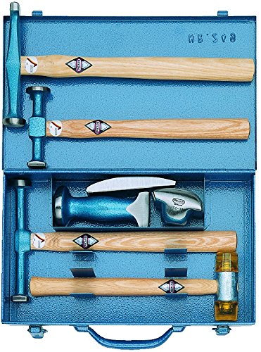 Picard 0024900 Bumping Tool Set 7 Pieces, Blue/Brown/Silver
