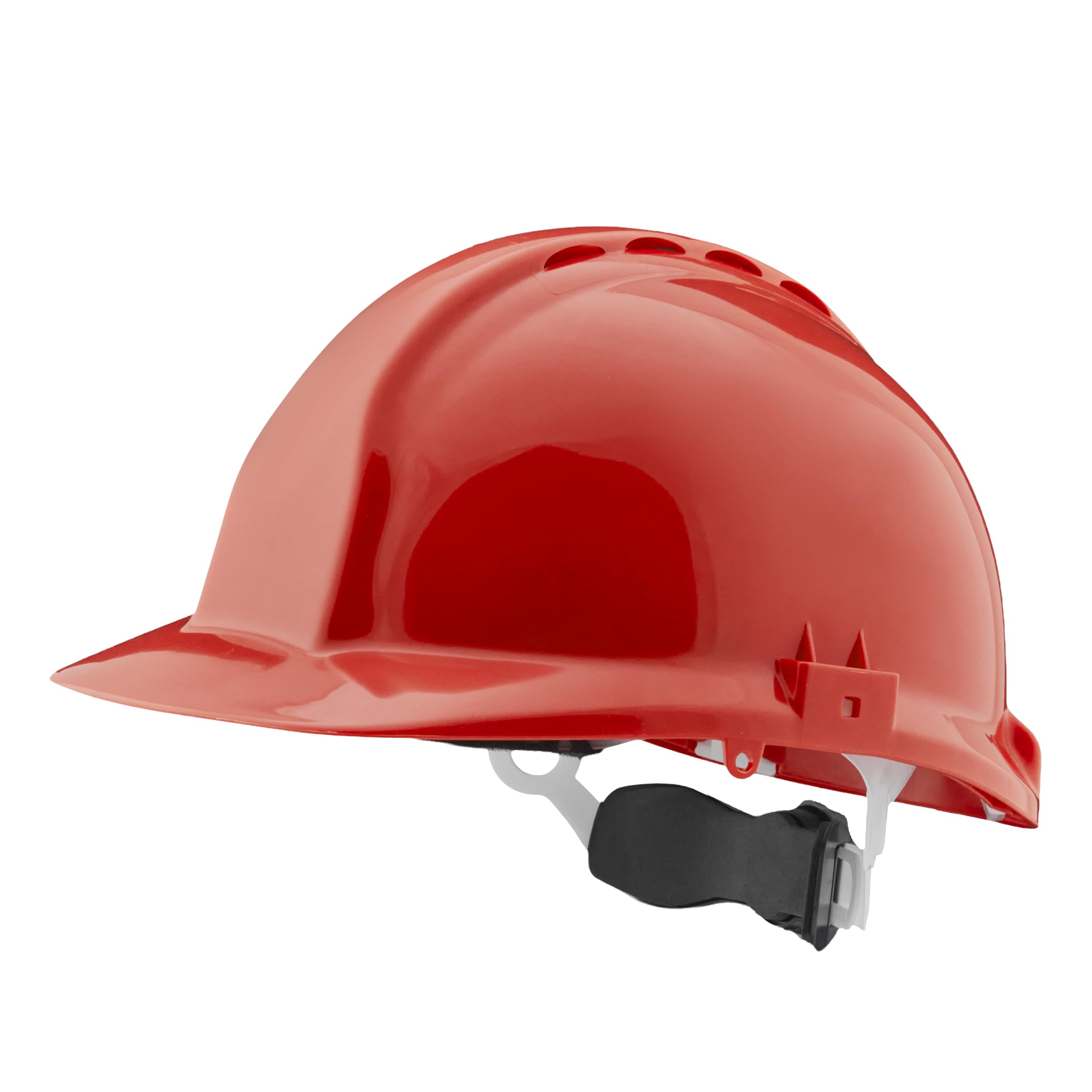 Centurion 1125 Euro Red Hard Hat - Full Peak - Wheel Ratchet - Vented