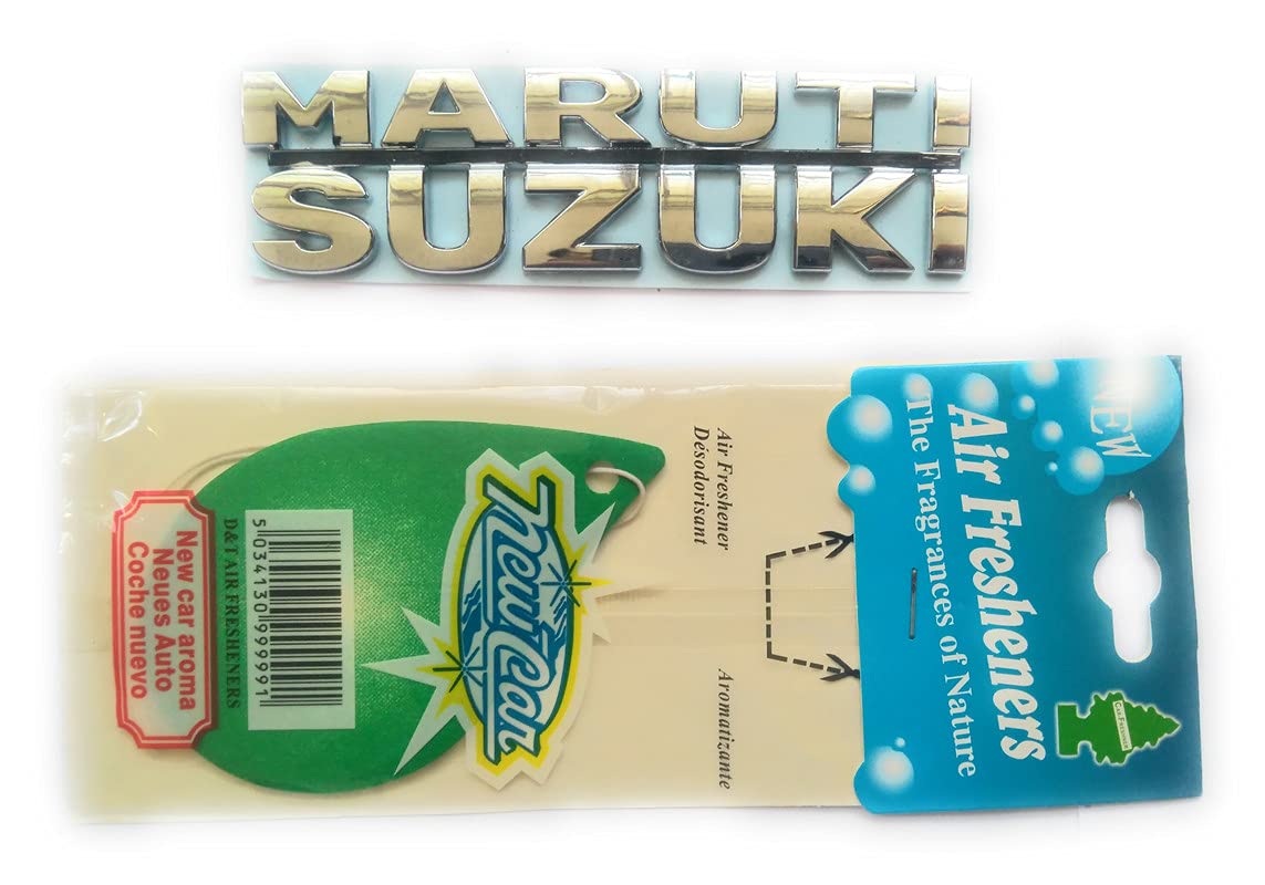 KarGide Car Monogram Symbol Wrap Decal Sticker Emblem Badge Logo kit 250 with Perfume Compatible with M-aruti W-Agon R W-agonR R