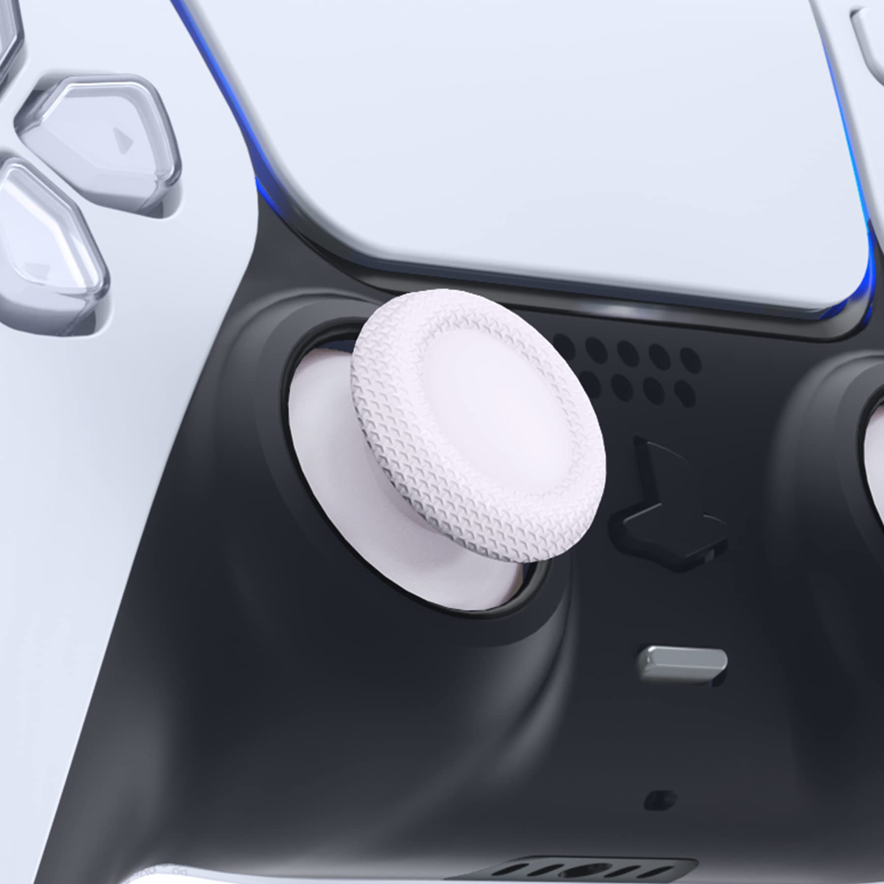 eXtremeRate Joystick pour ps5 Manette Accessoires,Stick Analogique pour ps4 Manette,Bâtons de Pouce-Blanc Neige - 2