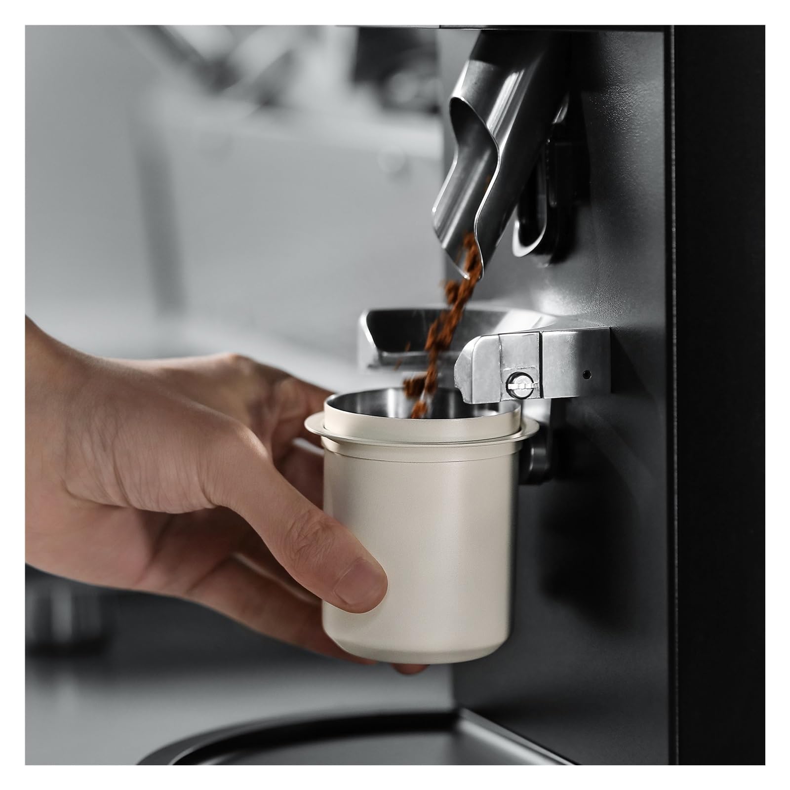 Taza Dosificadora De Café Expreso De 58mm, Compatible Con Portafiltro De 58mm, Accesorios De Café De Acero Inoxidable 304, Regalo De Barista For El Hogar(White)