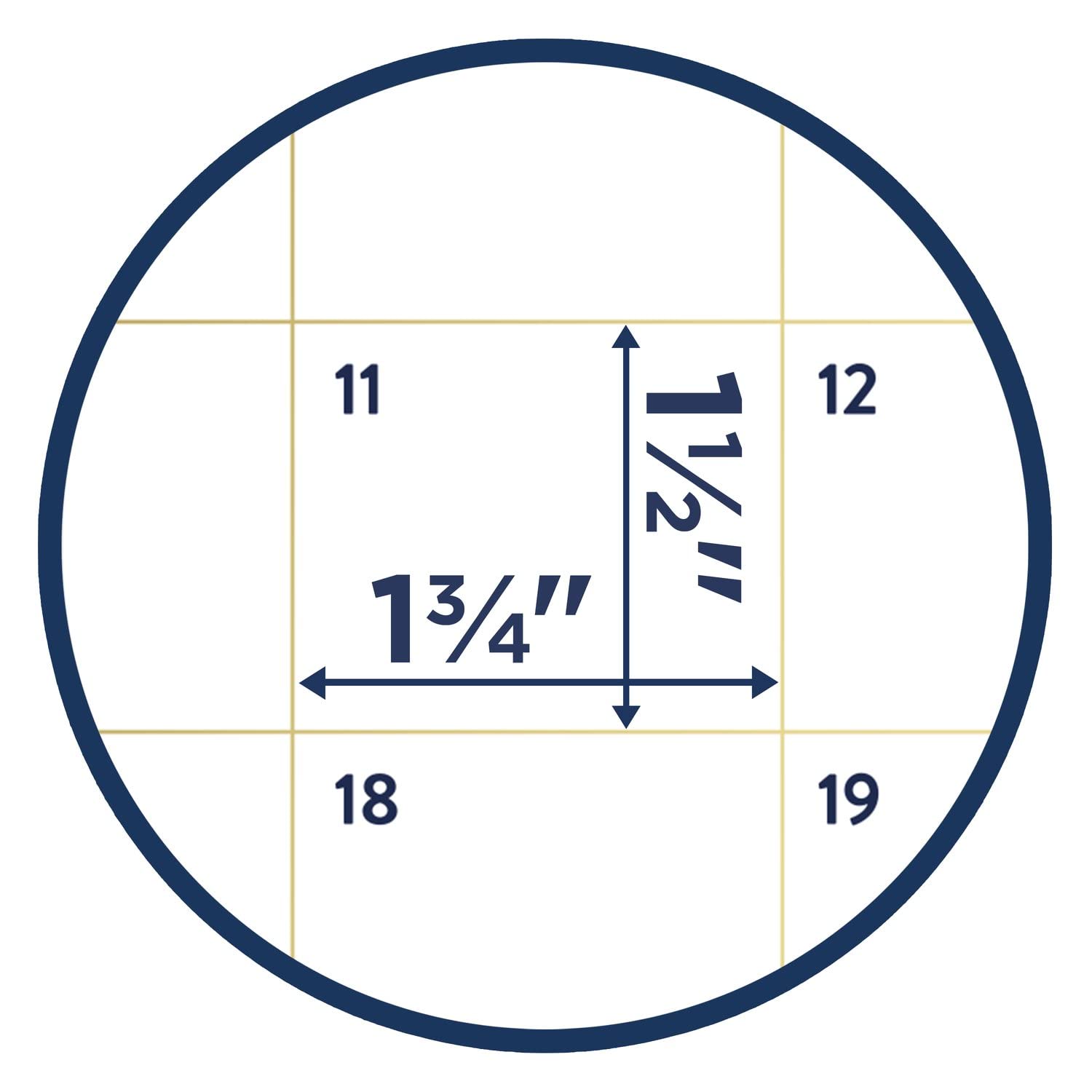 Calendario de pared 2024 simplificado por Emily Ley para AT-A-GLANCE, mensual, 15 x 12 pulgadas, mediano, Happy Stripe (EL16-707-24)