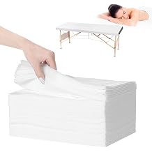 50PCS Disposable Massage Table Sheets, 31" x 71" Disposable Non-Woven Bed Sheets for Massage Table,Breathable Fabric Massage Bed Covers, Single Use Hygiene Sheet for SPA Centers, Beauty Salons, Hotels