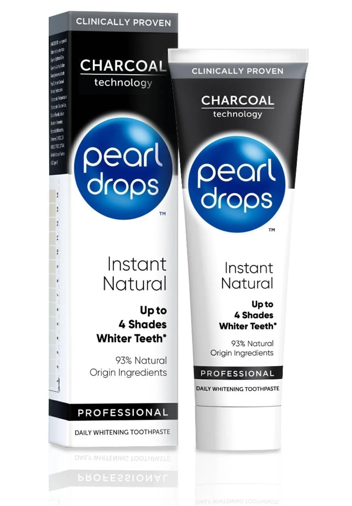 Pearl DropsInstant Natural Professional Daily Toothpaste with Charcoal - 75ml
