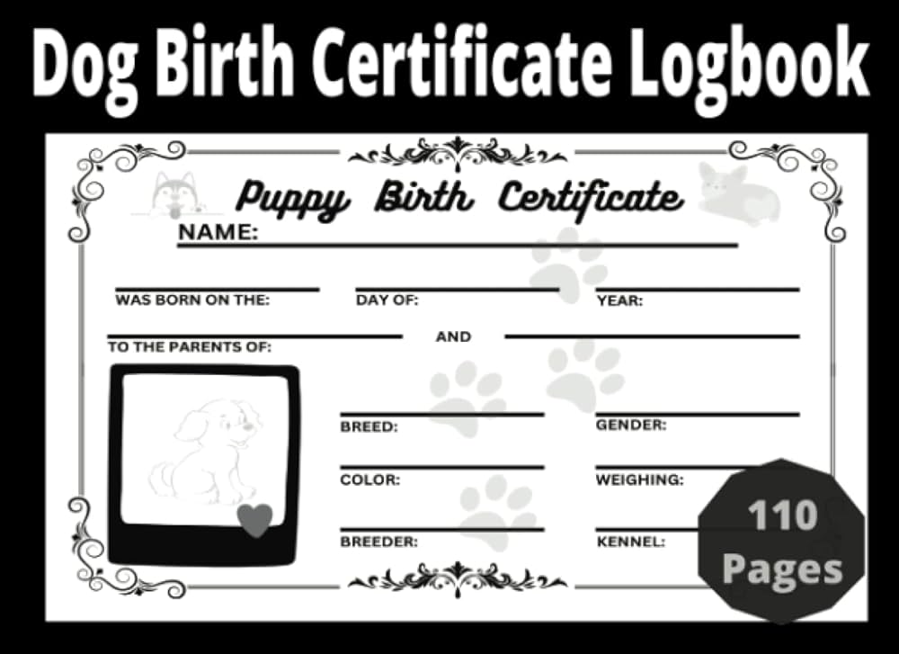 dog-birth-certificate-logbook-newborn-puppy-birth-certificate-for-dog-breeders-and-breeder-litter-records-book-galdez-tom-amazon-com-books for Free Printable Birth Certificates For Puppies Dog Birth Certificate Logbook: Newborn Puppy Birth Certificate for Dog Breeders and Breeder Litter Records Book: Galdez, Tom: Amazon.com: Books for Free Printable Birth Certificates For Puppies