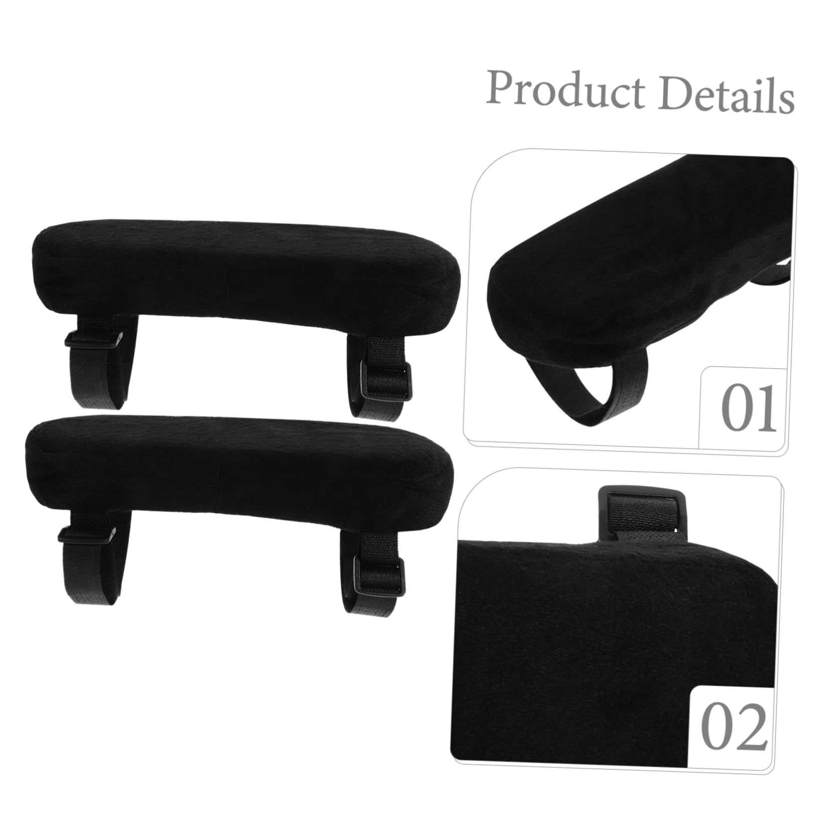 2 Cuscinetti Per Braccioli Sedia - Memory Foam Con Gel Rinfrescante - Foto 12