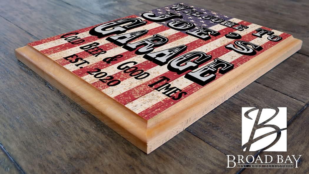 Custom Garage Man Cave Signs Personalized Gift For Men Husband Boyfriend Him (Garage)