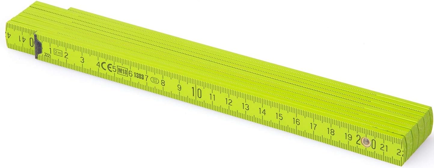 Metrie™ Block52 Folding Ruler/Rulers 2m – Duplex Scale with Angle ...