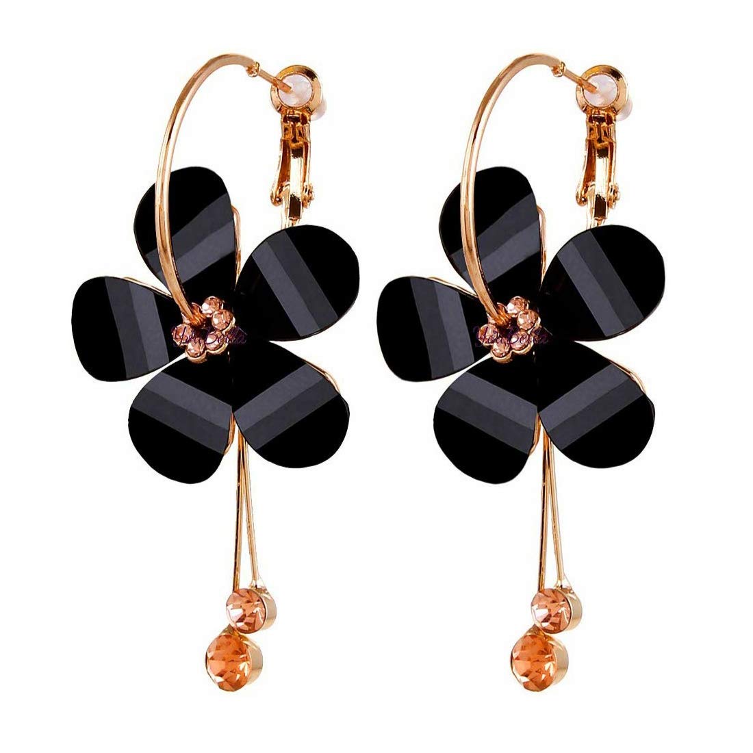 See full amazon price history chart for InTrend Forever Base Metal and Crystal Floral Hoop Earrings for Women & Girls, Black InTrend Forever Base Metal and Crystal Floral Hoop Earrings for Women & Girls, Black (B07T441CFK) Amazon Price History, Amazon Price Tracker