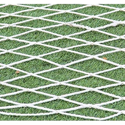 Xink-fhw Nylon Decorative Rope Net Construction Safety Net Fence Stairs Balcony Protection Net (Color : 8cm-thickness 6mm, Size : 1x6m)