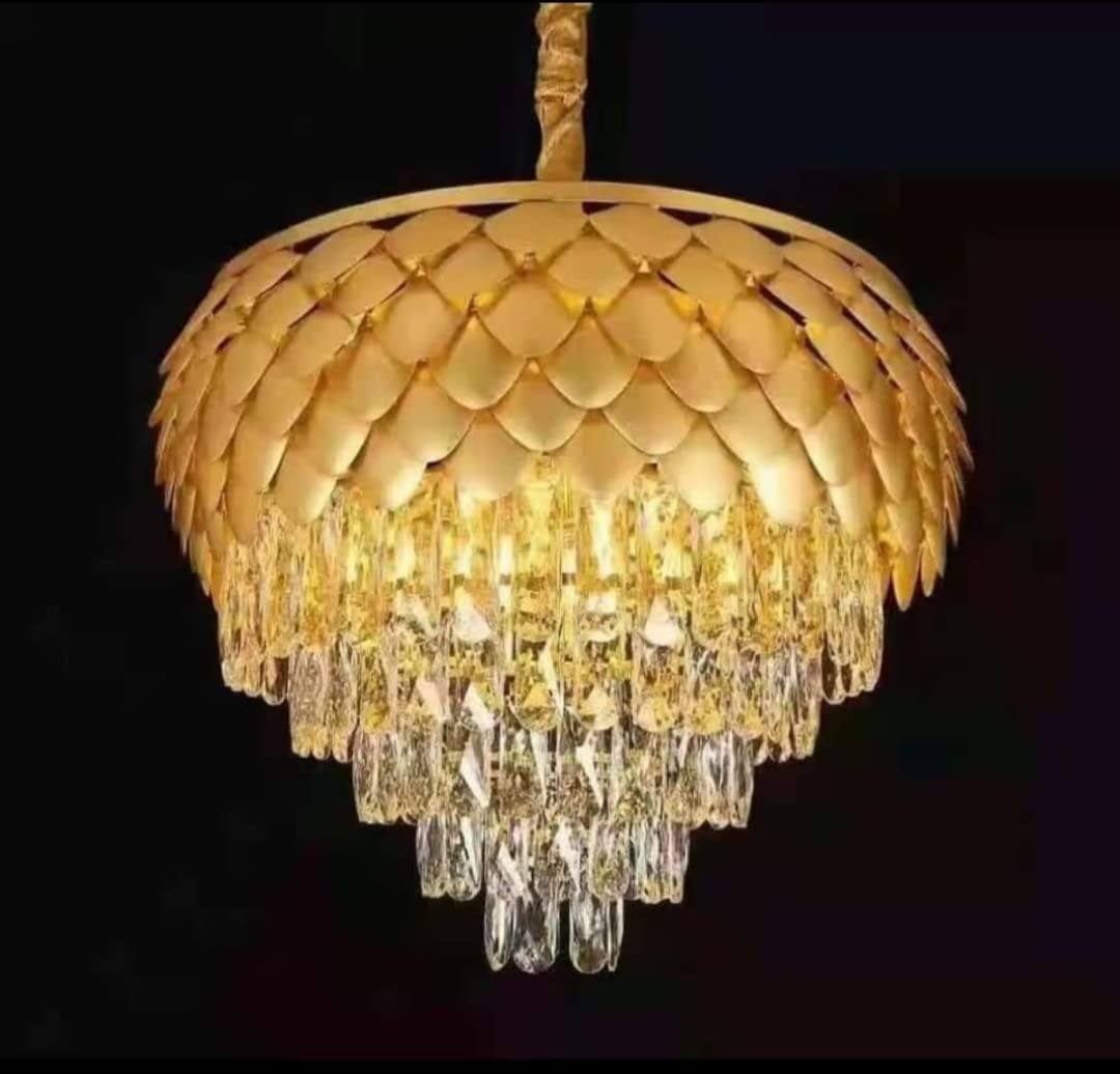 Golden Jhumar Chandelier - Opulent Home Lighting -2 Golden Jhumar Chandelier - Opulent Home Lighting -2