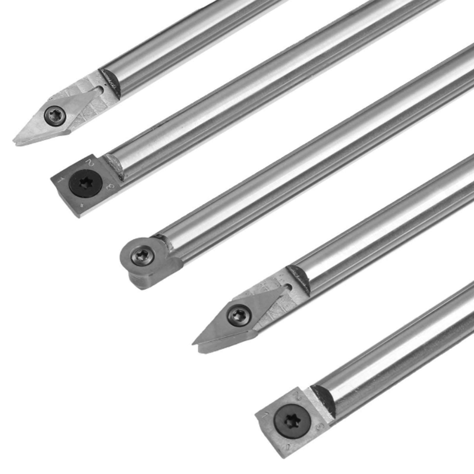 Utensile per tornio per Legno Utensile per scalpello per tornio con Punta in Metallo Duro più Ruvido Scalpello per Legno per hobbista o Fai-da-Te o Falegname