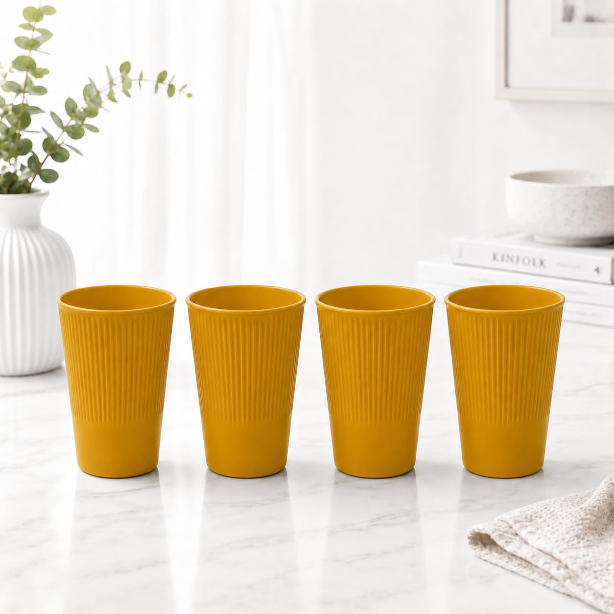 Wheat Straw Dinnerware Set - 4 Piece Multicolor -22 Wheat Straw Dinnerware Set - 4 Piece Multicolor -22
