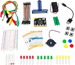 Kit Iniciante Robótica para Micro:BIT e Scratch Com Tutorial +90 pcs Microbit