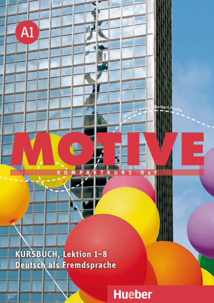 Max Hueber Verlag Book – Motive: Kursbuch A1 Lektion 1-8