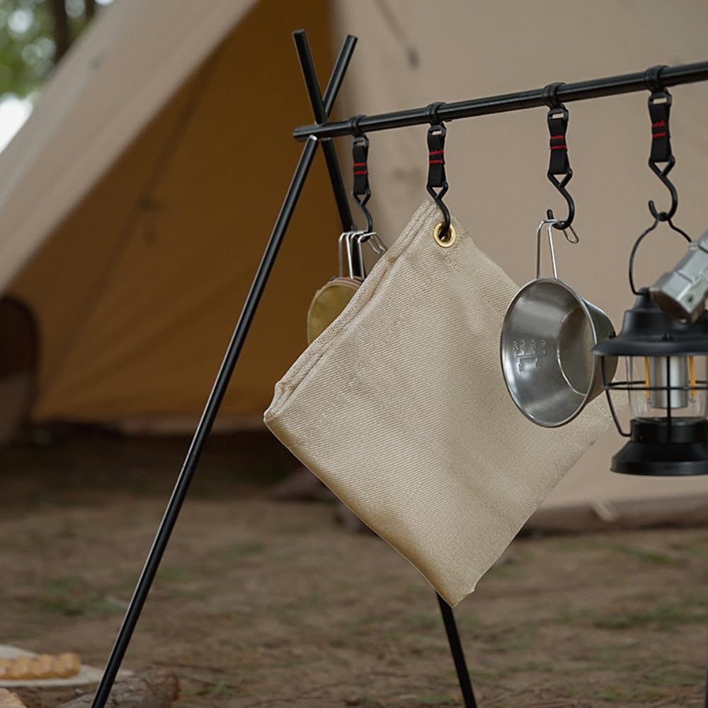 Tappetino per braciere da 30 cm, per campeggio, barbecue, resistente alle temperature, ignifugo, per stufe e grill, coperta per isolamento del ponte in legno, per esterni e interni, protezione del
