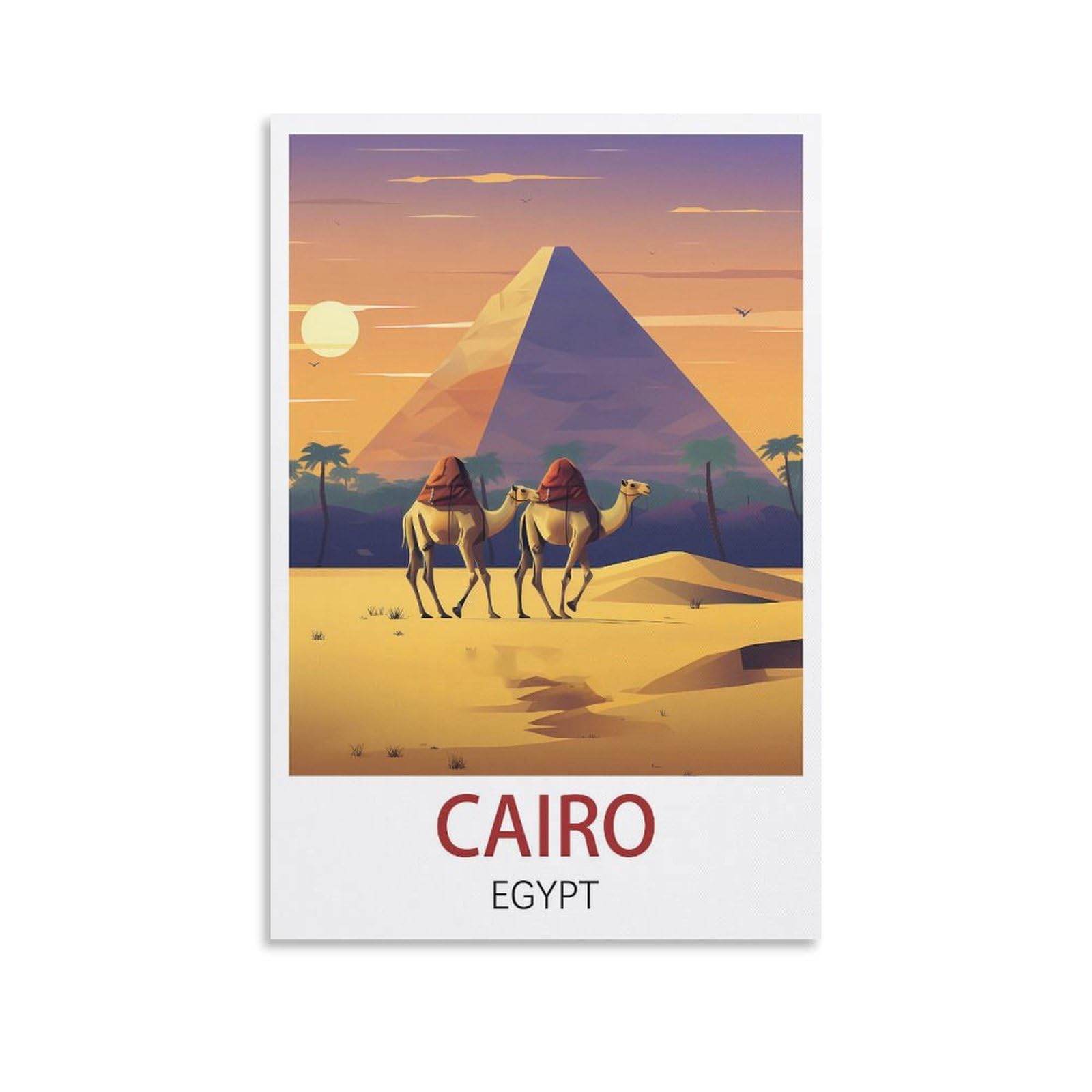 EZMLFA 5D Diamond Painting Kits,Cairo Egypts Diamond Art Kits Adults, Create Your Own Diamond Painting Full Drill Gifts for Home Decor 50x60cm