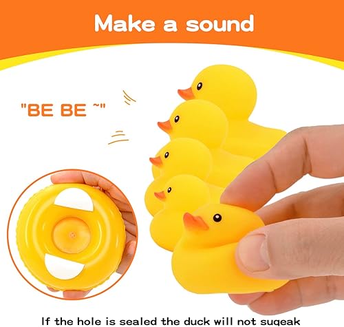 Miniatura 3 de Patos para automóviles pato de goma para tablero de automóvil, adornos de pato amarillo chirriante para automóvil, accesorios de tablero con mini