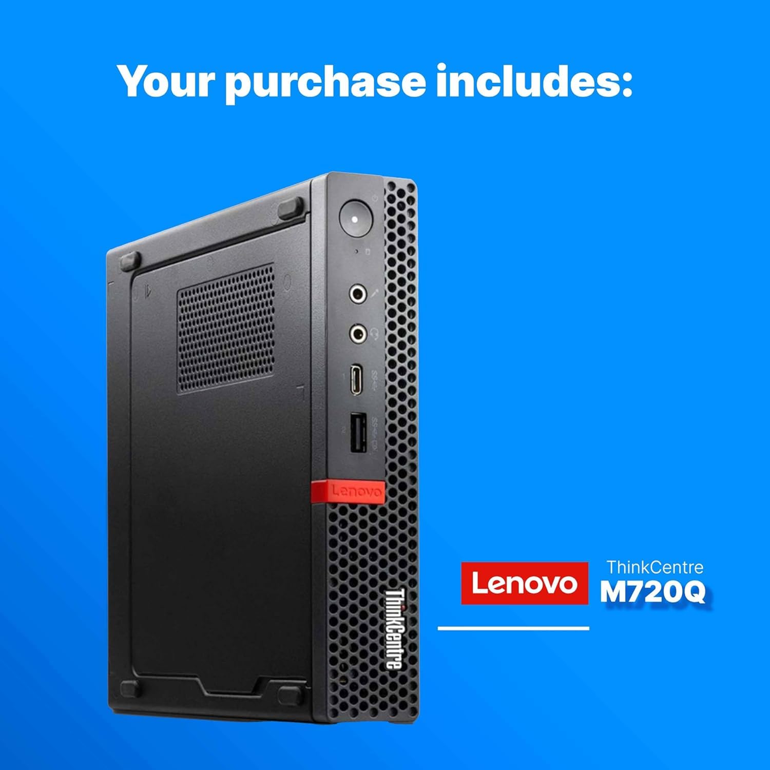 Lenovo レノボ ミニPC ThinkCentre M720q Amazon.com: Lenovo ThinkCentre M720q Tiny Micro Tower Desktop