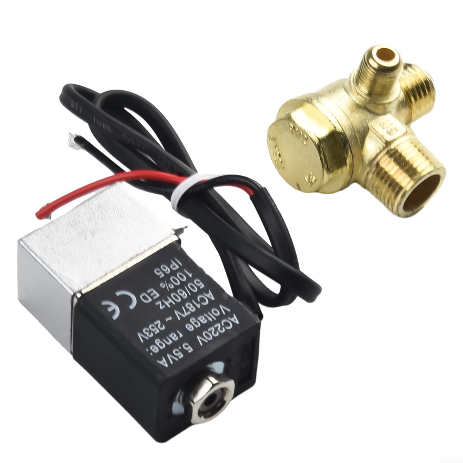 Emiif Magnetventil – 12 V DC, G1/4″, Stumm, Öl Produktbild-Vorschau 3
