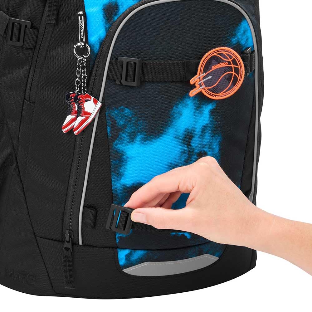 coocazoo MATE Schulranzen-Set 3tlg für Mädchen und Jungen ab der 4. Klasse mit Rucksack. Schlamperetui und Sportbeutel (Mystic Clouds V2)