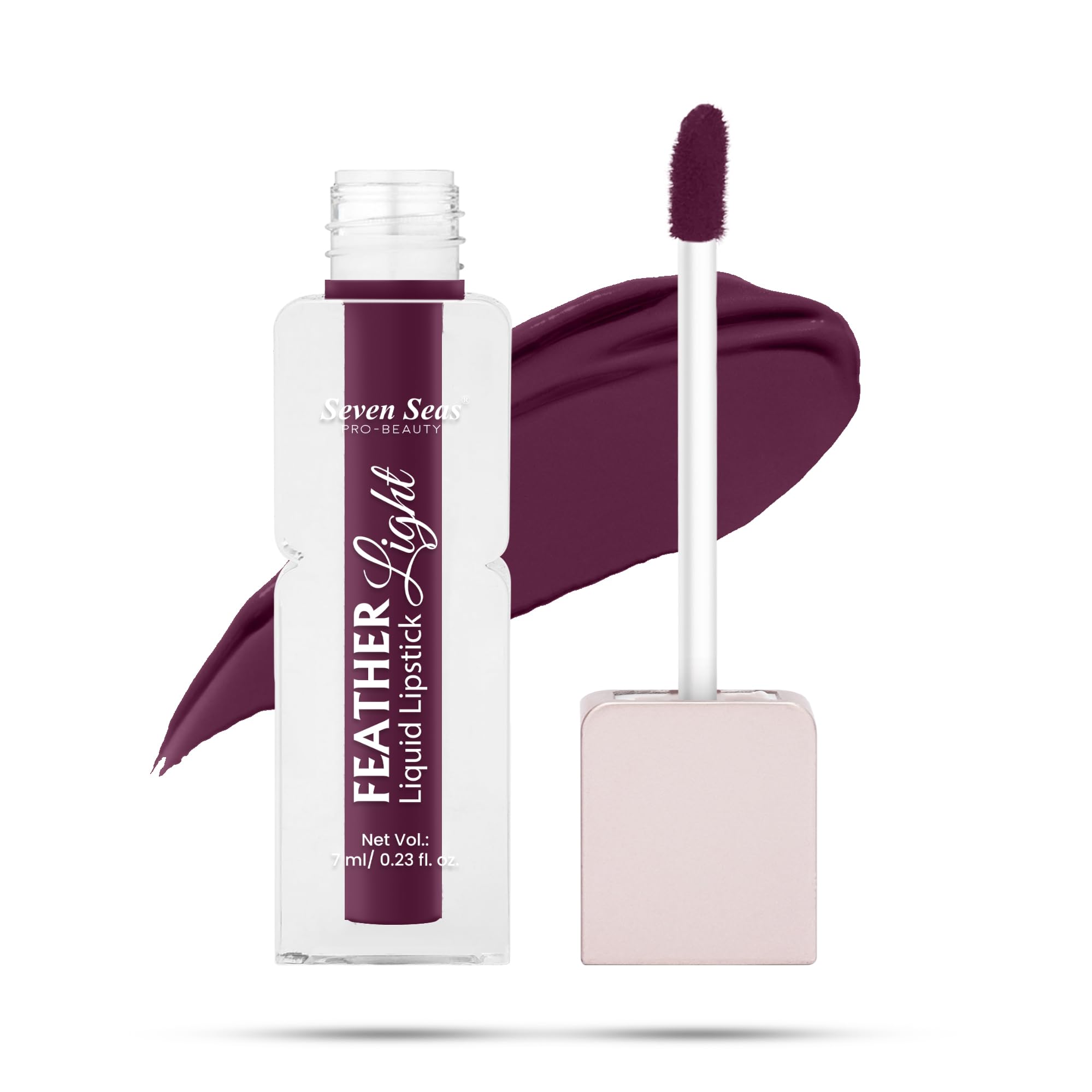 Seven Seas Feather Light Liquid Lipstick | Matte Finish Liquid Lipstick | Long Lasting | Non Transfer | One Coat Application | Stay Upto 12 Hours (309, 6ml)-image-6
