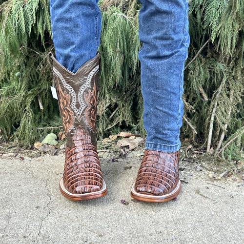 Image of Men's Alex Western Cowboy Boots Square Toe Pull On