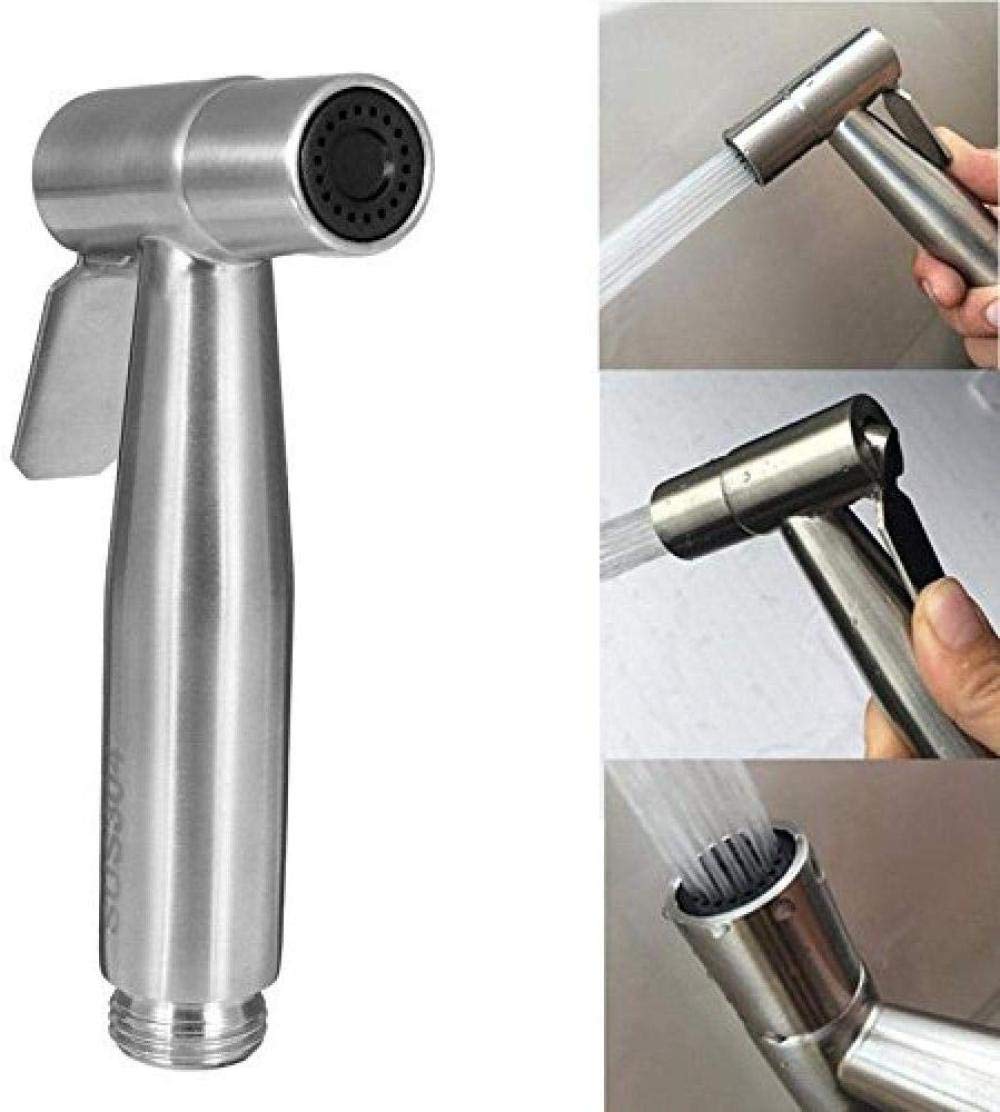 Toilettensprüher-Set, Messing-Duschsprüher, Ersatzspray, kompatibel mit Premium-Stoffwindelsprüher – Edelstahl-Handbrause, Spülduschdüse, Sprühpistole, Duschset, Wandmontage, M