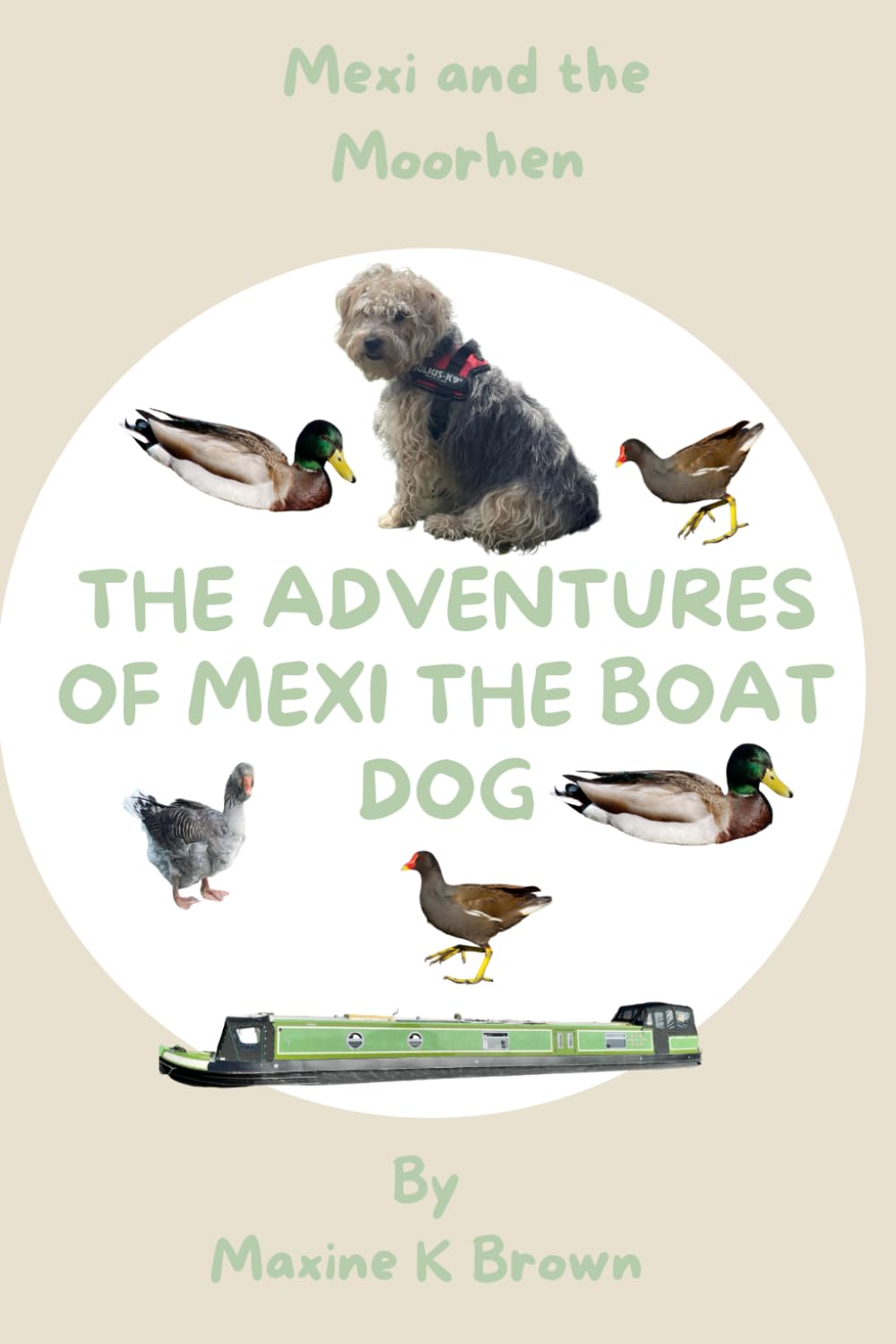 The Adventures of Mexi The Boat Dog: Mexi and the moorhen