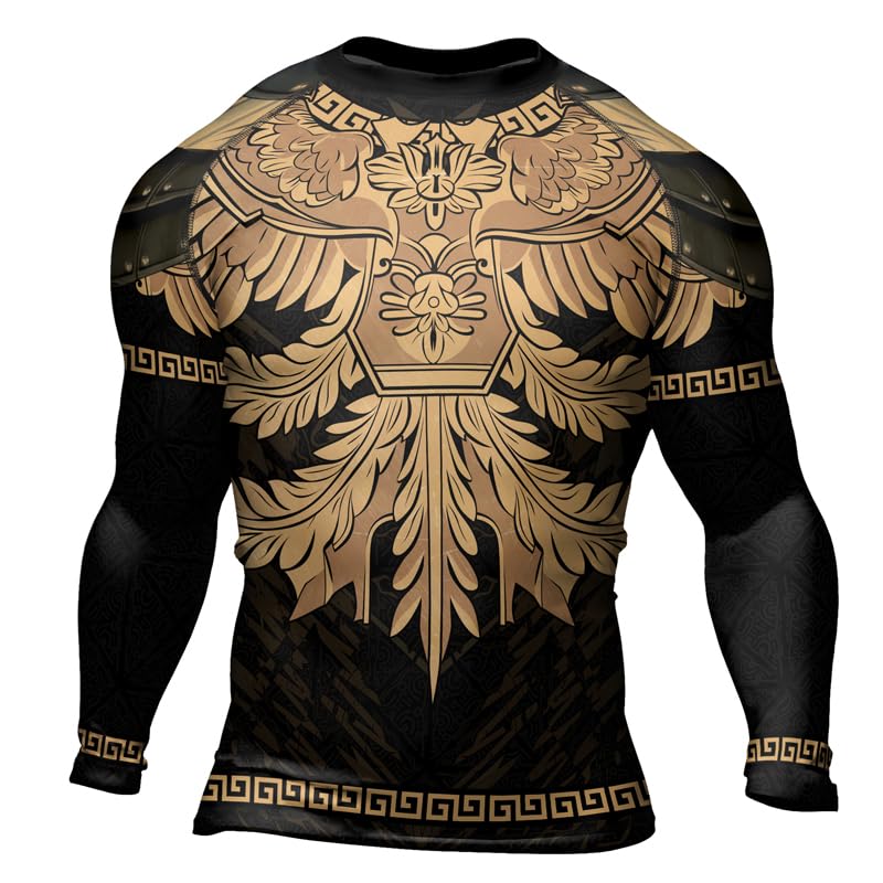 Spartan Jiu Jitsu Rash Guard for Men – Long Sleeve Compression Gear for Grappling BJJ MMA & Workout2