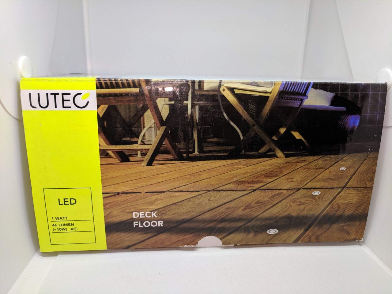 LUTEC Twilight Bright White Deck Floor Kitchen Plinth 10 Led 10w 10-ST4461