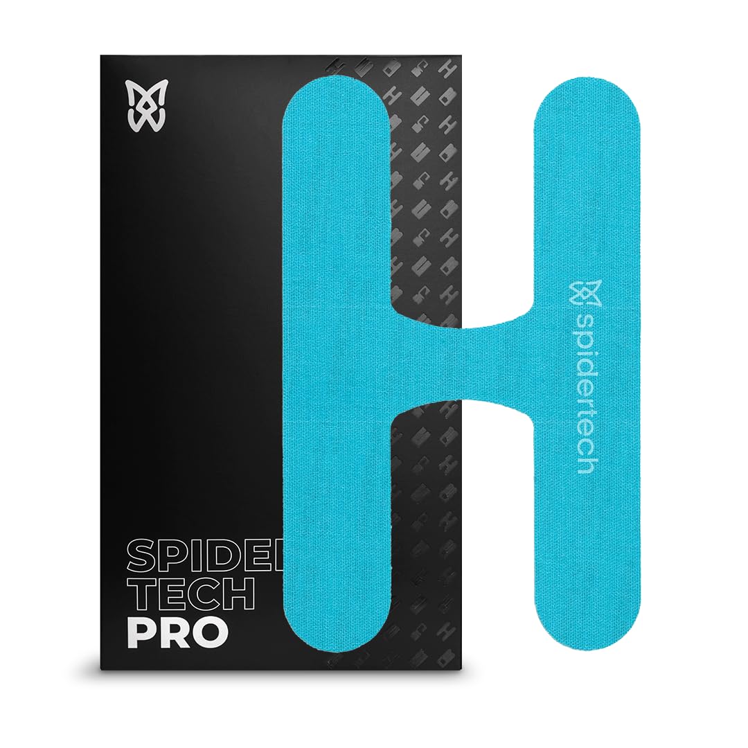 Spidertech Professional Pre-Cut Cotton Kinesiology Tape for Postural Support - for Athletes, Sports Physiotherapists, and Chiropractors, Pain Relief (