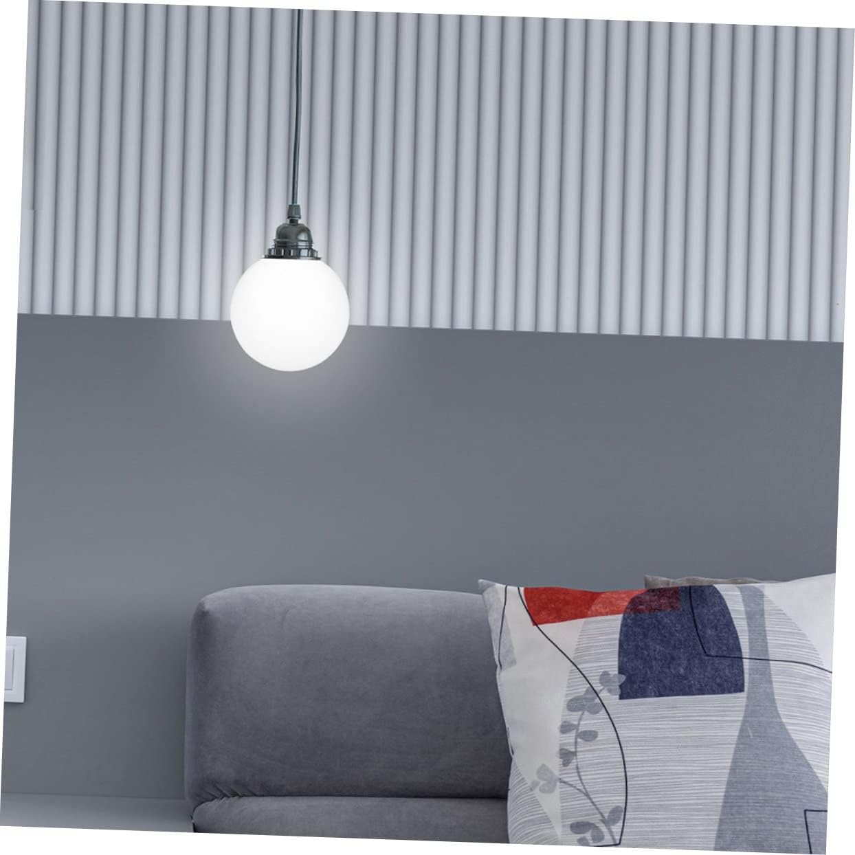 Ball Shaped Glass Lamp Shade Elegant Ceiling Light Cover for Home Restaurant and Hotel Decor Durable and Eye Friendly Design Replacement for Hanging Lamps