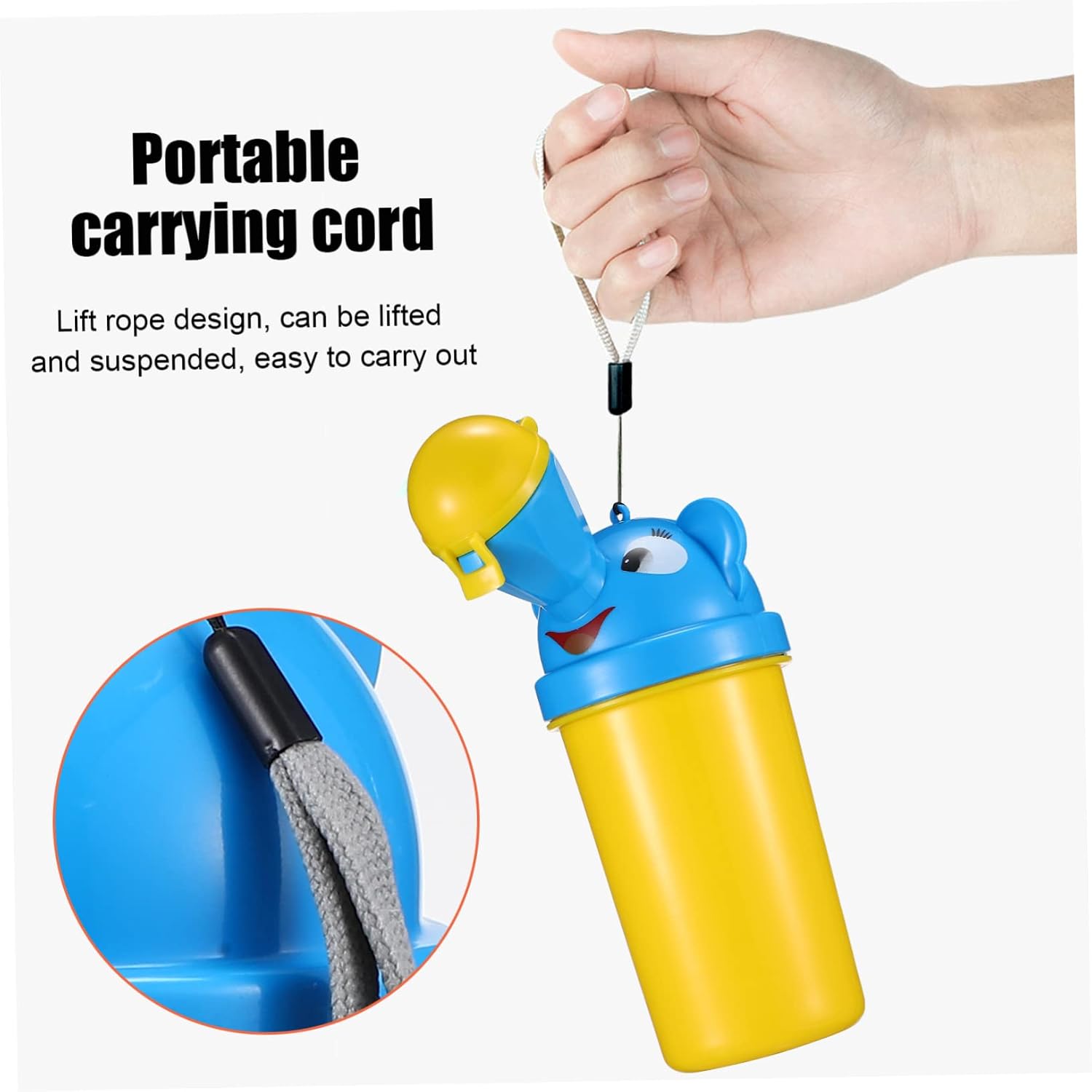 Emergency Travel Potty for Toddlers Portable Kids Urinal Potty Training Seat Leakproof for Boys Random Color