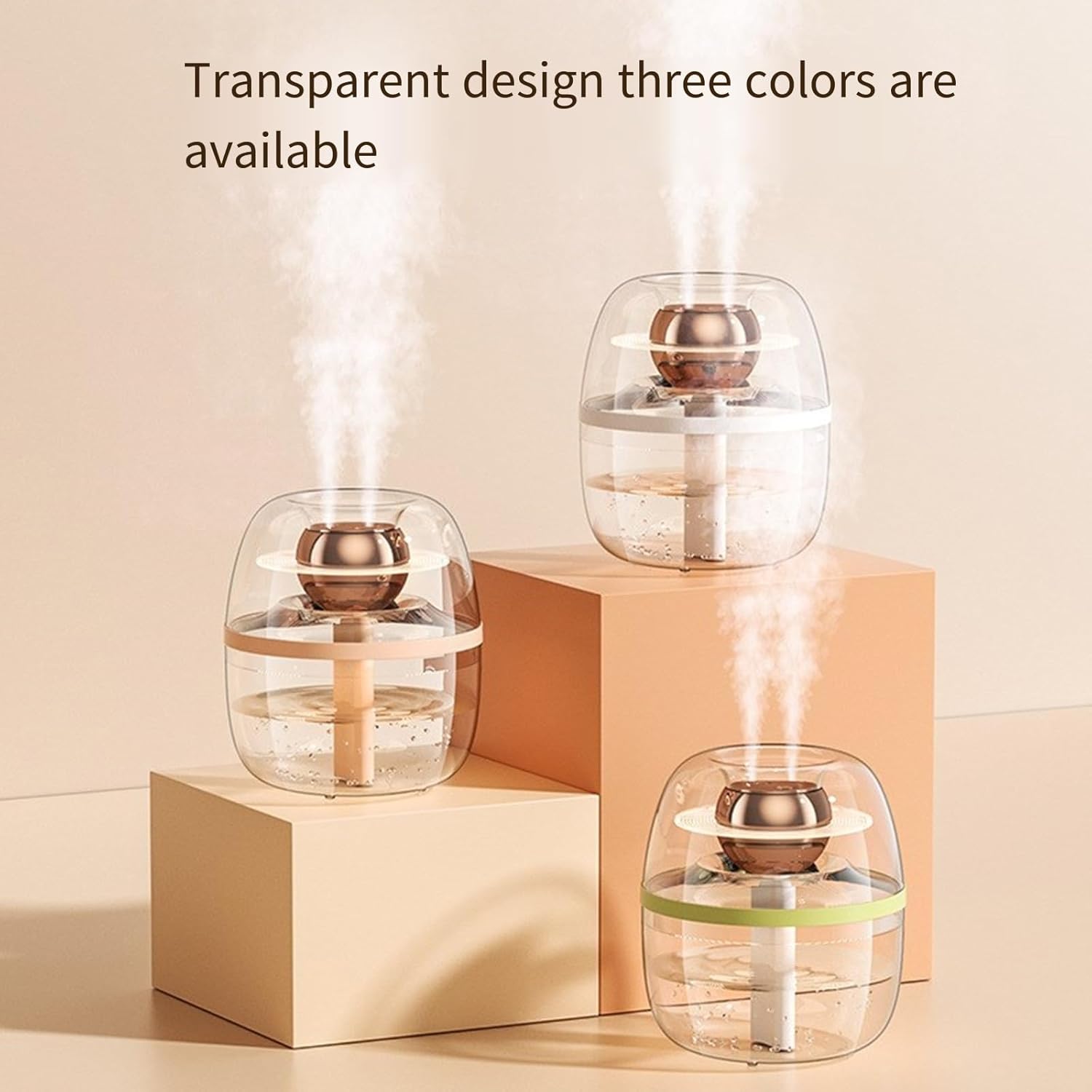 Bedroom Night Light Large Capacity Double Sprays Air Humidifier With Advanced Filtration Systems Fragrances Diffuser