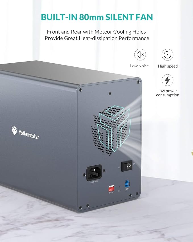 Yottamaster Caja Externa 5 Bahías RAID USB 3.0 miniatura 4