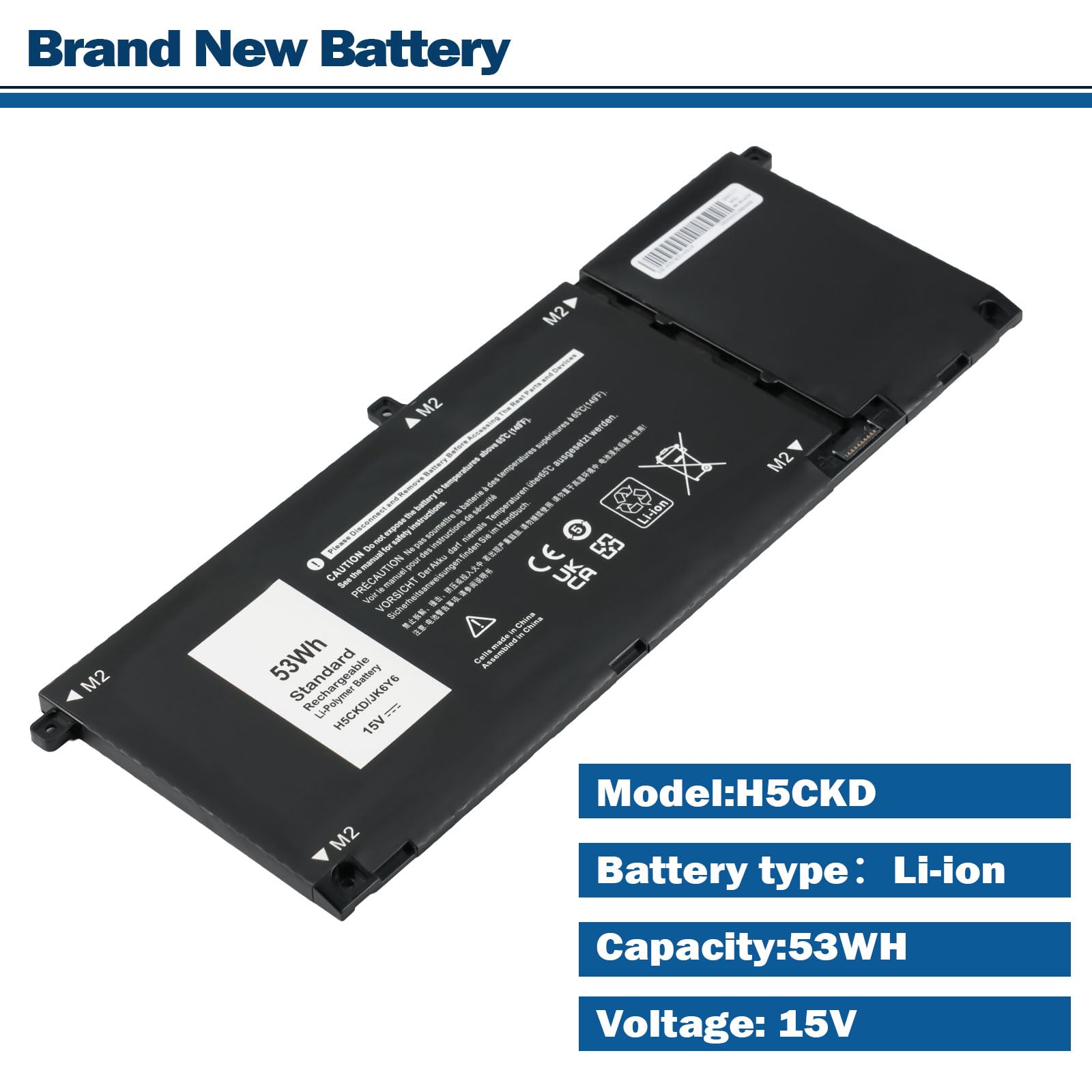 Amazon.com: A AMANDA H5CKD Laptop Battery Compatible with Dell