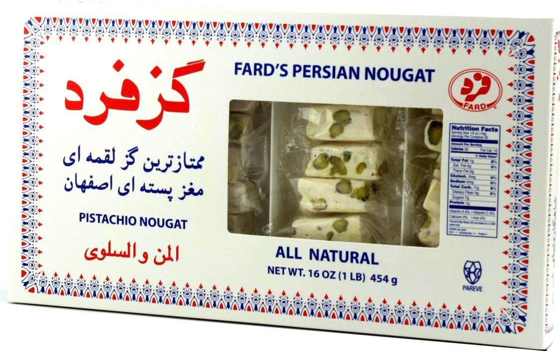 Persian Nougat (Gaz/Gas) In 1lb (16oz) Window Box