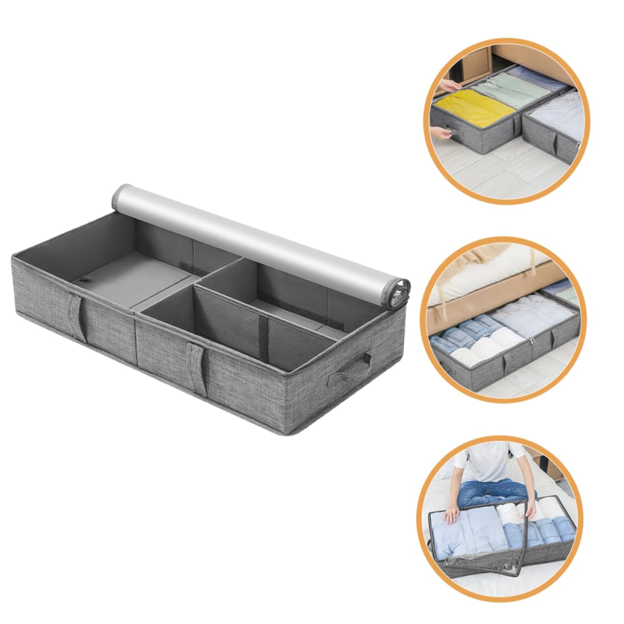 ULTECHNOVO Contenitori Organizzativi Pieghevoli Per Vestiti Piumoni Coperte Scatole Portaoggetti Per Guardaroba Organizer Per Camera Da e Scatole