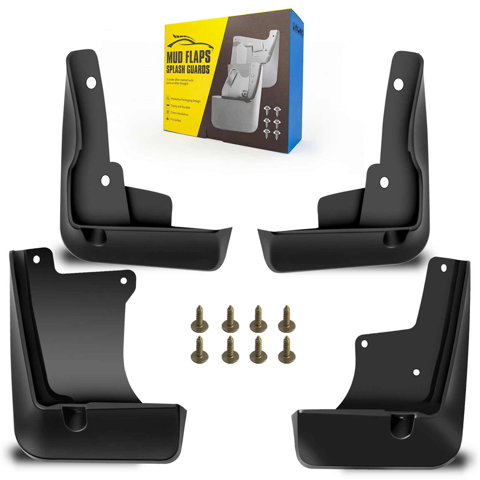 Mud Flaps Fit for 2018 2019 2020 2021 2022 Toy-OTA Camry Sedan (Not Fit L/LE/XLE), Dedicated Mudguard for Four Seasons Universal Protection, Front and Rear