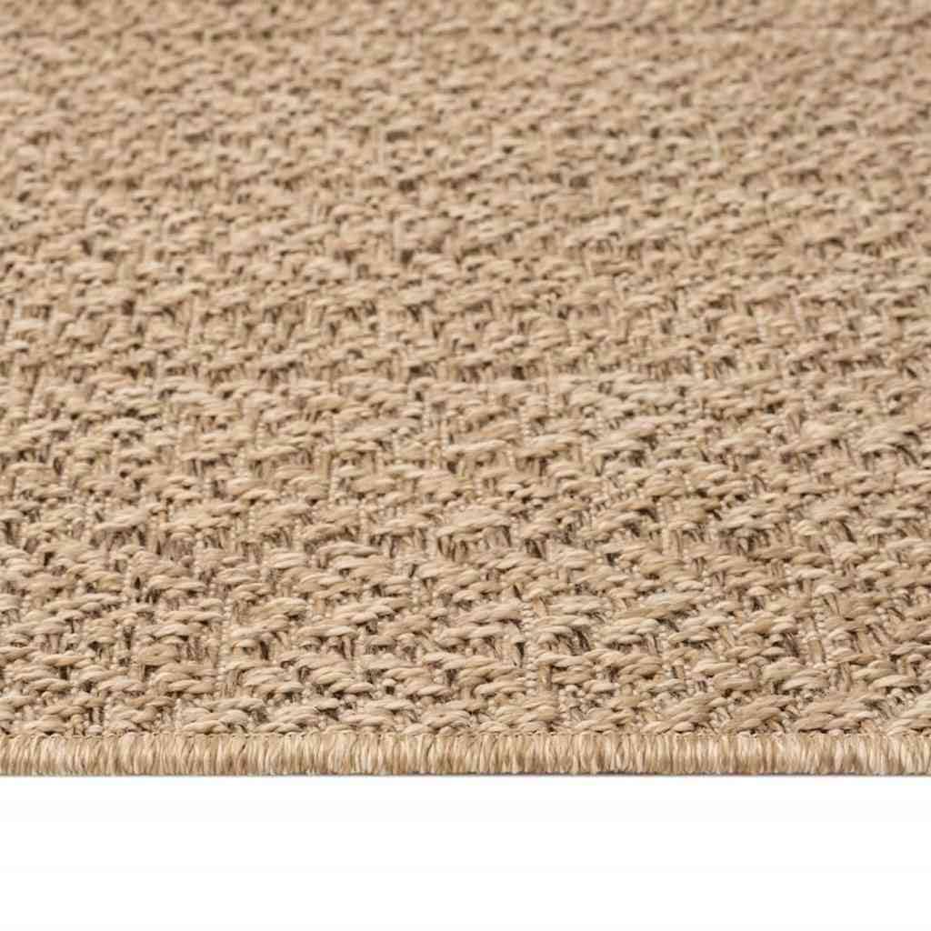 vidaXL Teppich, Teppich für Wohnzimmer Garten Balkon Terrasse, Bodenmatte Läufer Rechteckig, Balkonteppich Terrassenteppich, 80x200cm Jute-Optik Indoor Outdoor