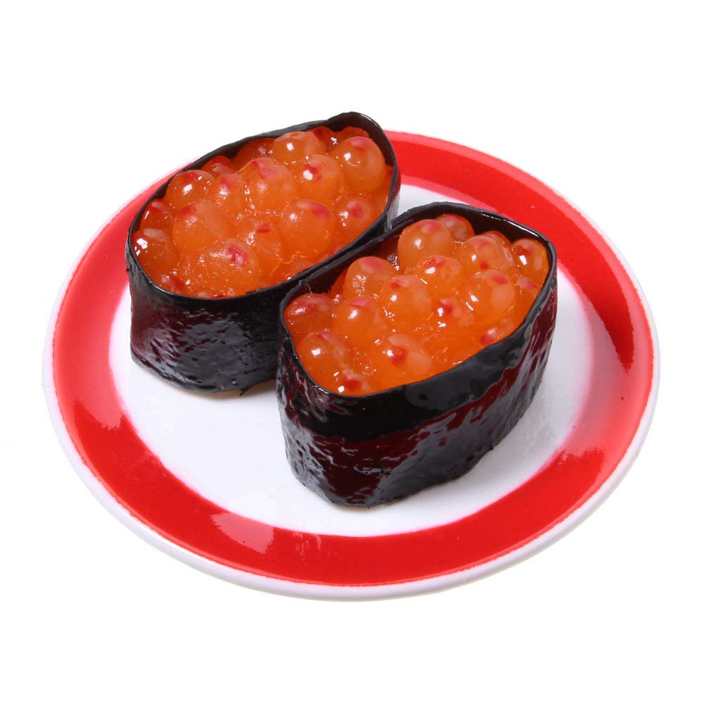 油絵 いくら寿司 Amazon.co.jp: 食品サンプル屋さんのマグネット（回転寿司：いくら