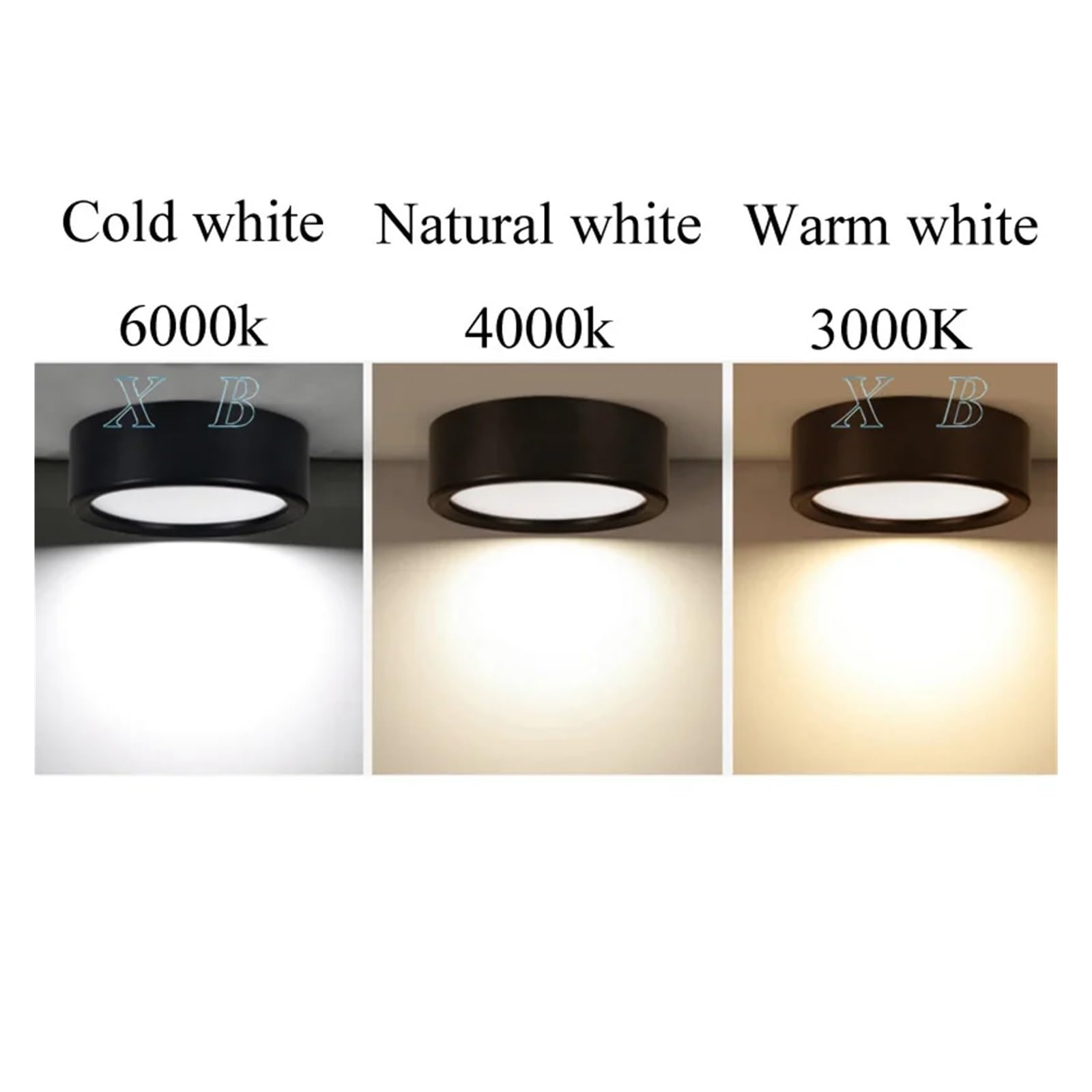 eufeifeiegds LED-Einbaustrahler for Decken und Schienensysteme, 5 W, 7, 9, 12, 15, 18, Aufputzmontage, ultradünn, modern, 220 V AC(White,NATURAL WHITE 4000K_20W)