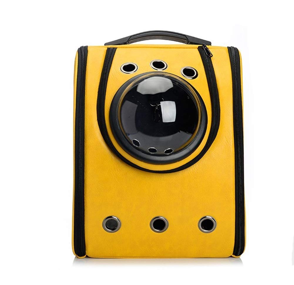 Sac à dos portable chat grand volume jaune anti stress