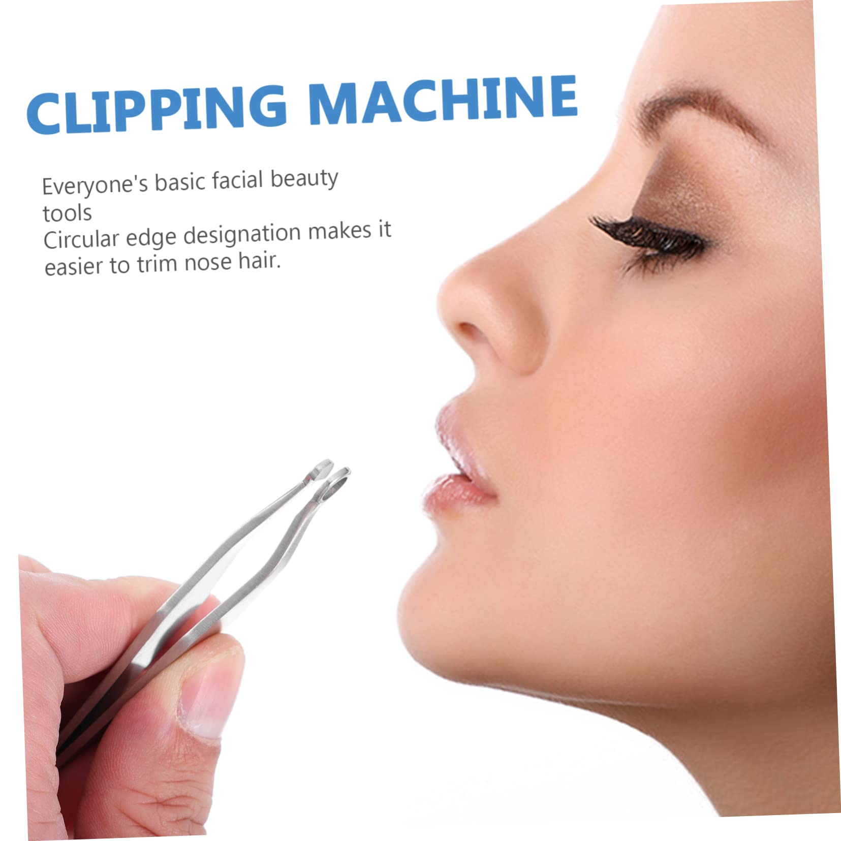 Healeved 3St Pinzette zum Trimmen der Nasenhaare Nasen- und Ohrenhaartrimmer Nasenhaarschere mit runder Spitze nose hair trimmer for men nasenhaar trimmer Trimmwerkzeug Trimmer-Werkzeug
