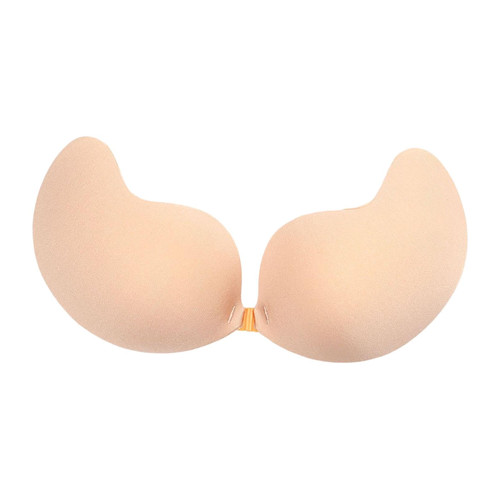 snappsy Backless Sticky Bra Women Push up Silicone Bra for All Backless Dress Events Beige C-picture-52