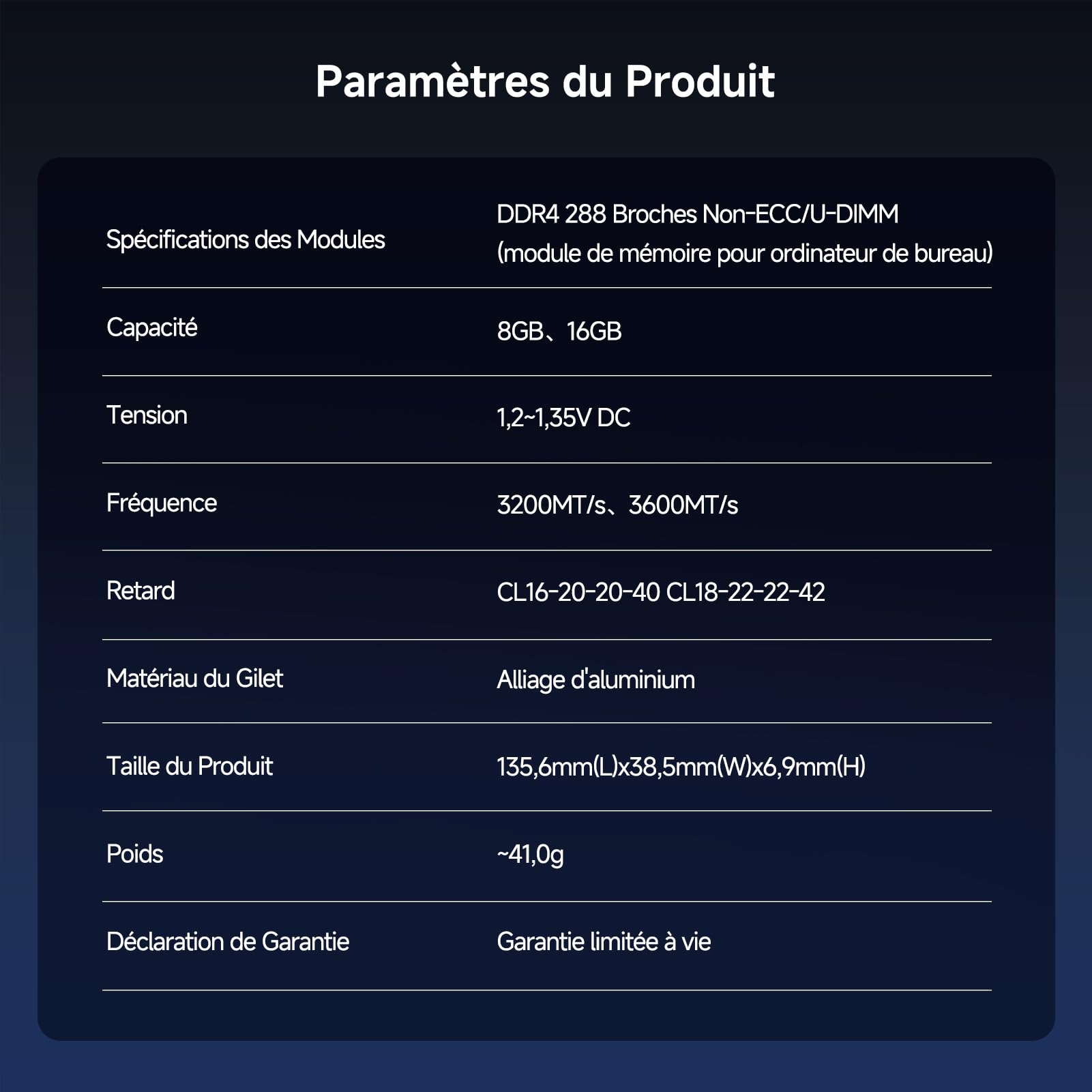 fanxiang RGB RAM DDR4 32 Go (2x16 Go) 3600 MHz CL18 V1.35, Une Mémoire RAM d'Overclocking pour Les Ordinateurs de Jeu de Bureau, Compatible avec Intel XMP 2,0 et AMD