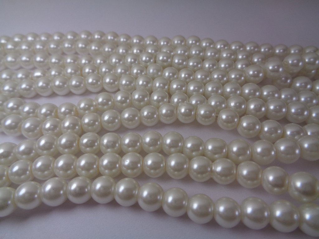 Perlas suaves de 6 mm – 10 pulgadas de largo Strand