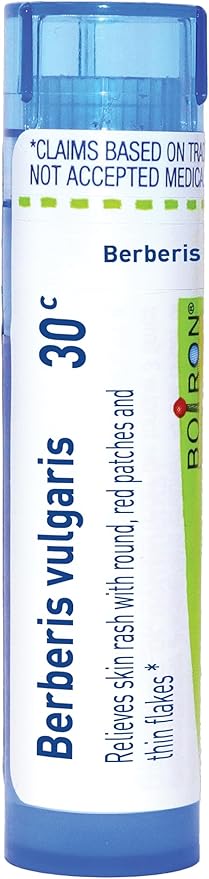 My Personal Guide to the Best Homeopathic Remedies for Kidney Stones 10 Boiron Berberis Vulgaris 30C for Skin Rash with Round, Red Patches & Thin Flakes - 80 Pellets